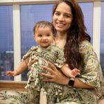 Shikha Singh Instagram - Oh she’s such a drama queen & im loving it, along with these super comfortable kaftan pyjama sets of ours from @little_dreams_india. Haye Ram Twinning ka hai zamana 🤪❤️ Thanks 🤩