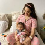 Shikha Singh Instagram - My doll with her doll “Pan” #growinguptoofast