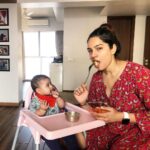 Shikha Singh Instagram - Baby eats mommy eats 😎