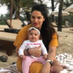 Shikha Singh Instagram - When Al was 7 months old ❤️ How time is flying 🥰 Both our faces look the same! I assume baby fat comes on mommy too!! 🤪