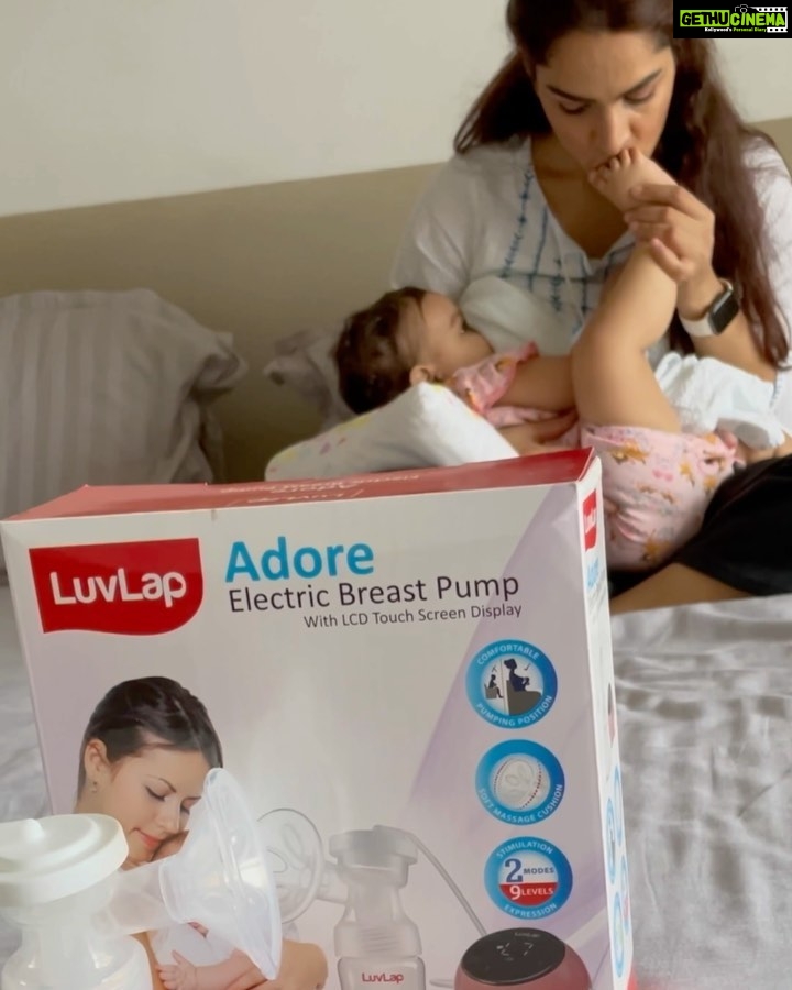 Shikha Singh Instagram - Breastfeeding is a mothers gift to herself and her baby. Breastfeeding provides the right nutrients to the newborn and breastmilk is also known as liquid gold for the right reasons. I feel lucky that I’ve been able to breastfeed @alaynasinghshah and I continue to do so till I can to make sure she gets all the best nutrients from me and this breastfeeding week I’m sharing my experience and journey during my breastfeeding days. Celebrating breast feeding days with @luvlap.in since the Adore Electric Breast Pump has been a constant companion during my breastfeeding days. Wishing every mother a Happy Breastfeeding Week. Link to buy the Breast pump & Breast pads are as below: Adore Electric Breast Pump- https://amzn.to/2R14g6S Breast Pads- https://amzn.to/3vwXAfO ##breastfeeding #breastpump #mothersmilk #babyfeeding #adoreelectricbreastpump #breastfeedingjourney #breastfeedingmom #breastfeedingmama #breastfeedingawareness #breastmilk #breastfeedingfriendly #breastfeedingmoms #breastfeedingweek #luvlapbreastfeedingweek #breastfeedingmum #breastfeedingmommies #breastfeedinglife #worldbreastfeedingweek #harmaakilifeline #parenting #parentinglife #parentinggoals #parentingblogger #babycare #babycareessentials #baby #newborn #toddler #indianmomblogger