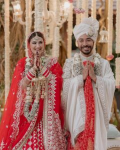 Shivaleeka Oberoi Instagram - “You don’t find love, it finds you.
It’s got a lot to do with destiny, fate and what’s written in the stars.” 

Last evening 9th Feb 2023, surrounded by our loved ones, we got married in a place where our relationship bloomed. 
This will forever be the most magical moment of our life!
With our hearts full of love and so many memories, we can’t wait to build even more special ones and begin this new journey together.

Seeking your love & blessings. ❤️