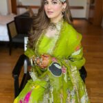 Shivaleeka Oberoi Instagram – Beaming like the brightest rainbow you’ve ever spotted💕🌈 
 @shivaleekaoberoi #BridesByShradhaLuthra

Makeup : @dollyouup_bys
Jewels : @ajewelsbyanmol
Outfit : @alixeeshantheaterstudio 
Hair : Team @dollyouup_bys