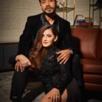 Shivaleeka Oberoi Instagram - 🔝influence! ✨ Date night with my best friend and lover at the #GQPowerList2023 🖤 Styled by @juhi.ali Shot by @anamika_ HMU @hairandmakeupbypinks