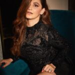 Shivaleeka Oberoi Instagram - #GQPowerList2023 🖤 Styled by @juhi.ali HMU @hairandmakeupbypinks Photos - @anamika_ Outfit - @nourbyneharika Jewels- @goldsmits_jewellery Heels - @lodishoesindia