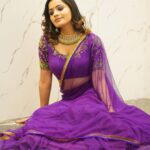 Shobha Shetty Instagram - Felt I look like mannequin 🙈💜 . . . Outfit @shobhashettyfashions