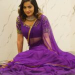 Shobha Shetty Instagram - Felt I look like mannequin 🙈💜 . . . Outfit @shobhashettyfashions