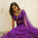 Shobha Shetty Instagram - Felt I look like mannequin 🙈💜 . . . Outfit @shobhashettyfashions
