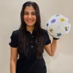 Shreya Dhanwanthary Instagram - Tonight’s the much awaited final and what a World Cup it has been! . I got me a @miramikati designed football inspired by @alexiaputellas created in collaboration with the #hublotlovesfootball campaign! . I know who I’m rooting for. Whose side are you on? . @hublot @hublot_mumbai