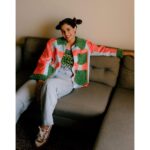 Shreya Dhanwanthary Instagram – Lounging
.
By @utkarshamishra_ @soujit.das Jacket and top: @tfaconn 
Shoes: @clarksshoes @clarksoriginals