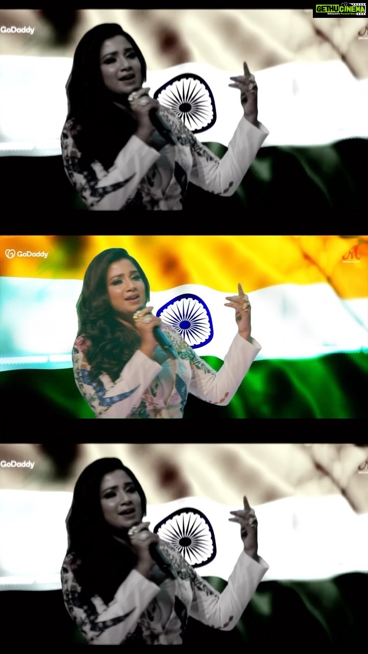 Shreya Ghoshal Instagram - Mere Des ๐ฎ๐ณ by @shreyaghoshal is out! This Republic Day we have a track that celebrates the spirit of New India. Composed by @salimsulaimanmusic Lyrics - @shraddhapandit Music produced by @anshuman.sharma1 Video - @shanky.pro Presented by @merchant_records & @godaddyindia @shreyaghoshal @shraddhapandit @salimmerchant @sulaiman.merchant @godaddyindia @nikhilarora.official @godaddy @anshuman.sharma1 @merchant_records @salimsulaimanmusic @radhika188 @shivansh.j @shanky.pro #MereDes #ShreyaGhoshal #salimsulaiman