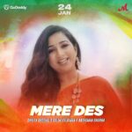 Shreya Ghoshal Instagram - Here is our 𝐑𝐞𝐩𝐮𝐛𝐥𝐢𝐜 𝐃𝐚𝐲 special by the amazing @shreyaghoshal . 𝐌𝐞𝐫𝐞 𝐃𝐞𝐬 releases on 24th Jan. Composed by @salimsulaimanmusic Written by @shraddhapandit Music produced by @anshuman.sharma1 Video - @shanky.pro Presented by @merchant_records & @godaddyindia @shreyaghoshal @shraddhapandit @salimmerchant @sulaiman.merchant @godaddyindia @nikhilarora.official @godaddy @anshuman.sharma1 @merchant_records @salimsulaimanmusic @radhika188 @shivansh.j @shanky.pro #MereDes #ShreyaGhoshal #salimsulaiman