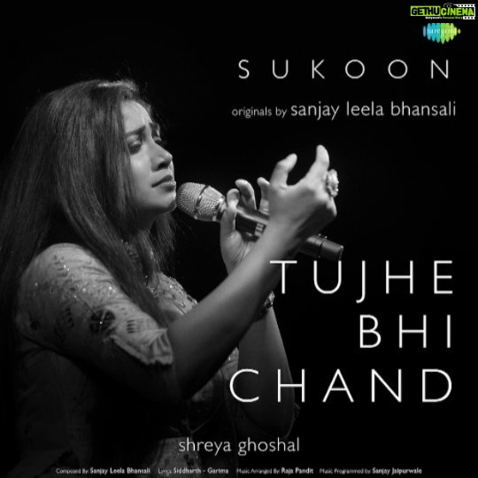 Shreya Ghoshal Instagram - A song about hope, light and love🌙✨ #TujheBhiChand from #Sukoon composed by #SanjayLeelaBhansali is releasing on Tuesday, December 13 on Saregama Music channel. Stay tuned! @bhansaliproductions @saregama_official @jugaadmotionpictures @shreyaghoshal @zyhssn @armaanralhan @siddharthgarima @dnm_roots @molfarnist @sahnipranit @swoundofmusic @brown__bread__ @raja_pandit0786 @its.sanjayjaipurwale_ @rhsharma504