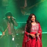 Shreya Ghoshal Instagram - Season’s greetings you all♥️🌺♥️ Outfit: @surbhivshah Jewellery: @azotiique Stylist: @stylebysaachivj Asst.: @styledbynikinagda @nehha_o