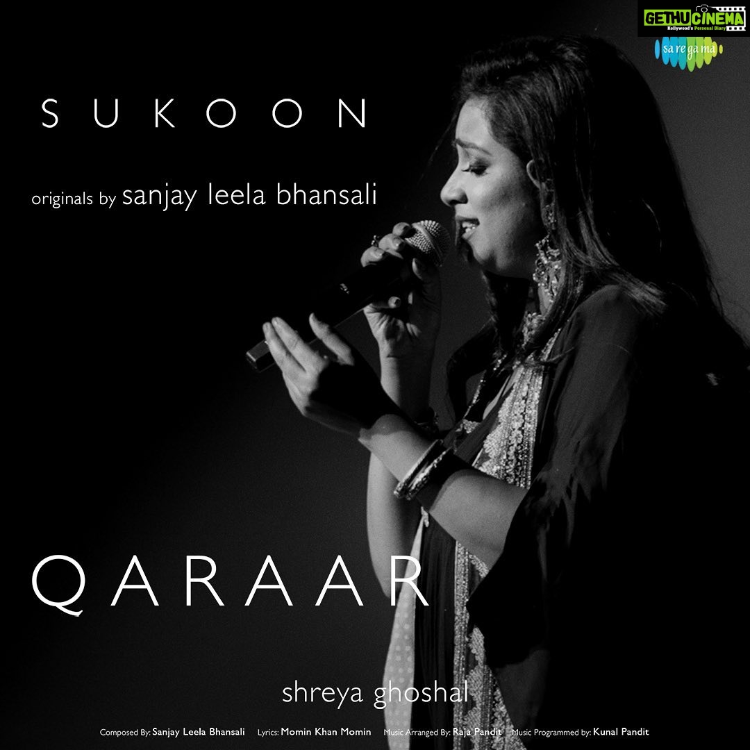 Shreya Ghoshal Instagram - I have been working with Sanjay Leela Bhansali sir since I was 16 and I cannot be more grateful towards him for always believing in me. ‘Sukoon’ is yet another masterpiece by him that will change the take on Ghazals in this Morden Era. @bhansaliproductions @saregama_official @armaanmalik @paponmusic @bagchi_mb @iampratibhasingh @theshailhada @rashid_khan_ustad @rutvxk @shreyaspuranikofficial @kumaarofficial @raja_pandit0786 @its.sanjayjaipurwale_ @shubhamsaurabhofficial #MominKhanMomin @kunalpanditkp @amturazofficial @siddharthgarima @rhsharma504