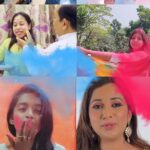 Shreya Ghoshal Instagram - Thank you dear SGians ♥️♥️ for always lighting up my life and keeping my days so full of joy 😘🥰 Holi was so exciting this time because of you. #RangLeRangeele video came out so amazing as we saw the glimpses of my loving fans playing Holi with their loved ones. I love you all soooo much😘😘 @deepakpandit_31 @manojmuntashir @merchant_records @salimmerchant