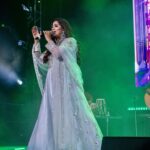 Shreya Ghoshal Instagram - Colours of happiness.. Outfit: @Samyakkclothing Jewellery: @azotiique Stylist: @stylebysaachivj Asst.: @styledbynikinagda @nehha_o Clicked by @perfectclick