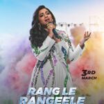 Shreya Ghoshal Instagram – This Holi get ready to play with the seven colours of music and love. I am so delighted and excited for this beautiful Holi song “Rang Le Rangeele” to come out, sung by me. 

Music by  @deepakpandit_31 and lyrics by @manojmuntashir! ❤️

It’s going to be a special video with my SG family across the world! 🌎

Presented by Merchant Records and GoDaddy India. Releasing on Salim Sulaiman YouTube channel on 3rd March 2023! Give it all your love ❤️

@shreyaghoshal @deepakpandit_31 @manojmuntashir @merchant_records @salimmerchant @sulaiman.merchant @salimsulaimanmusic @rajpandit17 @godaddy @godaddyindia @nikhilarora.official @radhika188 @shivansh.j  @haripremfilms @blackacidproduction @niravthakar @itsdhiraining @jaymehtagram @shivangijoshi @swapnali_pundlik @rashi.jaiswal12 @global.music.junction @warnermusicindia @akshay5150 @lilyahluwalia 

#RangLeRangeele #ShreyaGhoshal #DeepakPandit #Holi #Holi2023 #SalimSulaiman #MerchantRecords