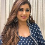 Shreya Ghoshal Instagram - 🦋 in the blue city of Jodhpur. Outfit: @rckc.aurum Jewellery: @sangeetaboochra Stylist: @stylebysaachivj Team: @sanzimehta777 @styledbynikinagda @stylebyniti