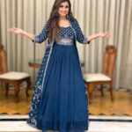 Shreya Ghoshal Instagram - 🦋 in the blue city of Jodhpur. Outfit: @rckc.aurum Jewellery: @sangeetaboochra Stylist: @stylebysaachivj Team: @sanzimehta777 @styledbynikinagda @stylebyniti
