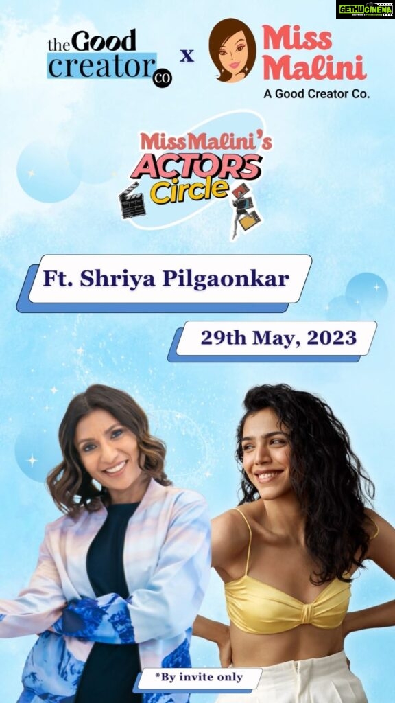 Shriya Pilgaonkar Instagram - Hello, Good Creator Co. fam! We have some exhilarating news to share with you all. 😍 It’s time for another edition of @goodcreatorco’s Actor’s Circle with @maliniagarwal, and we’re beyond stoked to introduce our all-star guest this time, none other than the beautiful @shriya.pilgaonkar 🤩❤️ Our aim has and always will be, to empower and equip creators with all the tools and guidance you need to make your big-screen dreams come true. ✨ With Actor’s Circle, we strive to provide inspiration, education, and guidance to help you connect the dots. Oh, and did we mention that every bit of it is packed with loads of fun and energy too? 💃🏻🥰 We want to hear from you, so don’t think twice before dropping your questions for Shriya. 🤍 We will select 15 lucky creators who will be a part of this grand circle. ⭕️ 🙌🏻 @goodcreatorlounge @goodcreatorco @missmalinievents #GoodCreatorCo #MissMalini #GoodCreatorCoActorsCircle #MissMalinisActorsCircle #ActorsCircle #CelebrityInterviews #MeetTheStars #ShriyaPilgaonkar