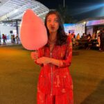 Shriya Pilgaonkar Instagram – I can never resist Buddhi ke baal 🤭

Baby Shriya thought this is what clouds tasted like . ☁️

Wearing @suketdhir