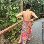 Shriya Pilgaonkar Instagram - Forest gypsy 🌺 @guaparesortwear Bilit Adventure Lodge, Kinabatangan River
