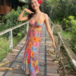Shriya Pilgaonkar Instagram - Forest gypsy 🌺 @guaparesortwear Bilit Adventure Lodge, Kinabatangan River