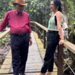 Shriya Pilgaonkar Instagram – It was my Ajoba’s childhood dream to see the world . This year at the age of 84, he completed 100 countries . Aai & I surprised him by turning up in the middle of a rainforest to join his century celebration 😊
He has been an inspiration not just to me , but to so many of those who have had the pleasure of being in his company and have heard his stories . Somebody who seeks to live life to the fullest and finds joy in everyday conversation , nature , art , music . Cheers to my favourite travel buddy & the best storyteller 💚🍻Your adventures have only just begun..🧿♥️🙏🏼👏🏼

तुम जियो हज़ारों साल ये मेरी है आरज़ू…