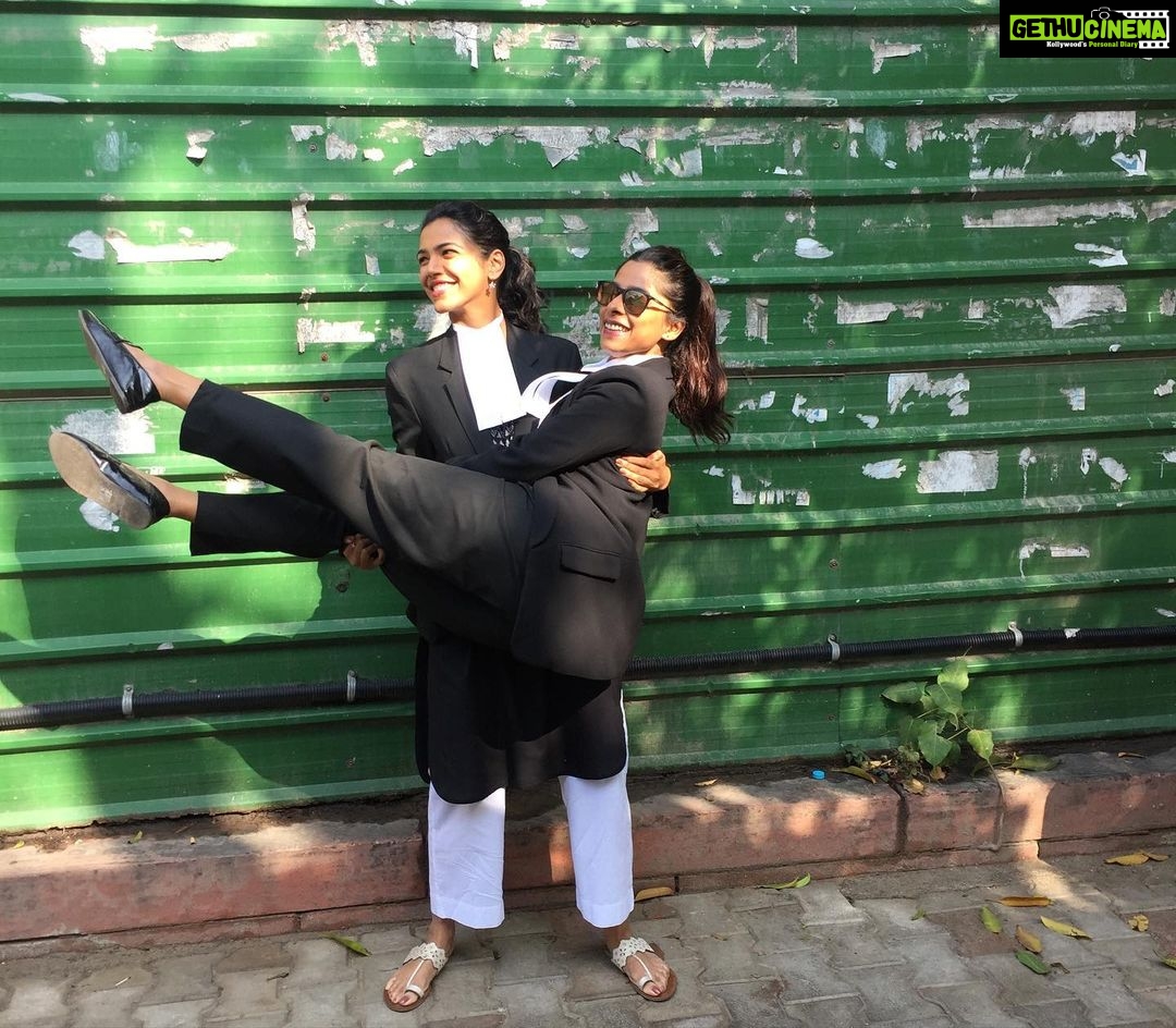Shriya Pilgaonkar Instagram - Guilty of being low key obsessed with each other . Happy birthday my partner in crime and court . Our bond as Kashaf and Vandu was priceless and it’s so rare to have that spill over into our real lives too . I love you . I hope you’re writing a song and surrounding yourself with puppies . Jack and I love you . Happy birthday . Go be sexy and stupid . Okay bye . @isugandha 🫶🏼🎈