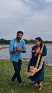 Shruthi Raj Instagram - 😊😊😊 

@dhanushkraja 
@suntv 
@sunpictures 

#reelitfeelít #trendingsong