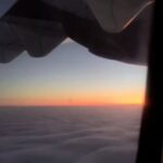 Shruti Bapna Instagram - Of magical phenomenons and lines in the skies ☁️⛅🌕🌑 . . . . . #skyline #flights #viewsfromabove #airportdiaries High Above the Clouds