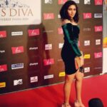 Shruti Bapna Instagram - At the Miss Diva 2020 #greendress #redcarpet #mumbai #missdiva2020 #fashion #shrutibapna #offshoulderdress #smokeyeye @timestalent Mumbai, Maharashtra