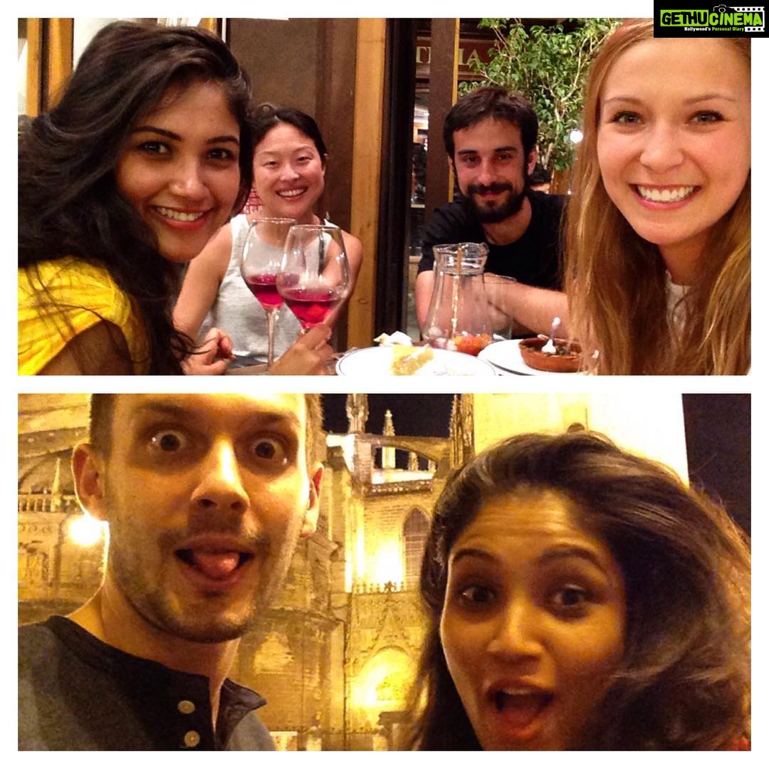 Shruti Bapna Instagram - Student life! With the amazing people am meeting on this trip! Seville, Spain