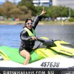 Shweta Tripathi Instagram - One of the best experiences I had- The Jet Ski Safari! Full Dhoom 😎 feels 🌊 mein!! We headed North for a good 20 km (60-70 ki speed mein) weaving our way up past islands, beaches, sandbars and through mangroves where we then stoped at a tropical bar on South Stradbroke Island for 🍻 before turning back to ride the 20 km home. Can’t wait to do it again! #TataBattata #SeeAustralia #JetSkiSafari 🇦🇺 Queensland Main Beach