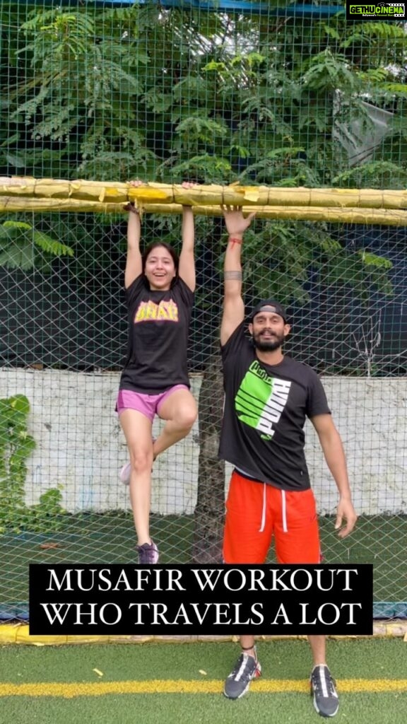 Shweta Tripathi Instagram - Tag that person who travels a lot & give excuses to not workout because of unavailability of gym. But if there is a will there is a way! Make your outdoors whether garden, beach, roof, balcony or your room your playground. @battatawada changed her perspective on fitness and no access to gym doesn’t stop her to not workout. I’m very happy & proud how she has changed in these last 2 years from the girl who didn’t care about fitness and now need to workout wherever she is! #outdoortraining #workoutanywhere #befit #changeyourthoughts #healthybodyhealthymind #dailyworkout #turf #golu #mirjapur #prep #reelindia #reelitfeel #harharmahadev