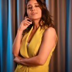 Shweta Tripathi Instagram - My caption: Living life in 🌻✨colours His caption: You know why a sunflower faces the sun? Even I don't, but seemed like a good caption 😂 Which is better? 📸: @nuclearpasta42 Wearing: @savlamba @blingsutra @londonrag_in Styled by @purplerhapsody MUA @nisha.karna Hair @foram_gotecha Style team: @monica_nim #BattataStyleFiles