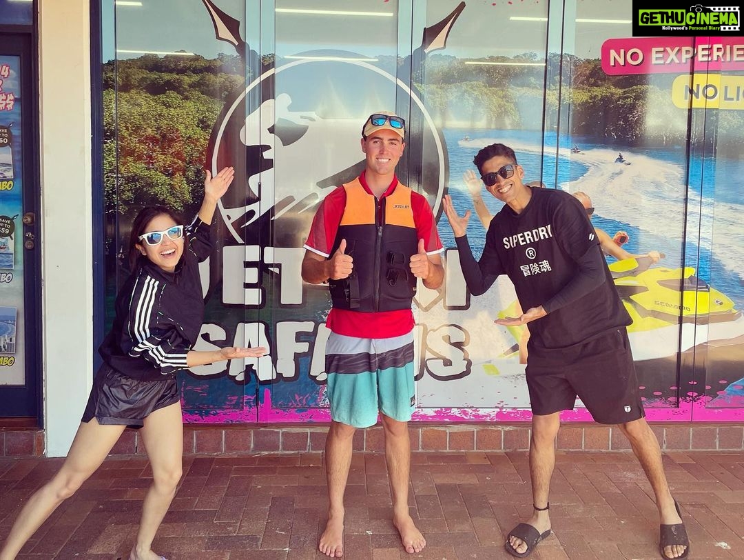 Shweta Tripathi Instagram - One of the best experiences I had- The Jet Ski Safari! Full Dhoom π feels π mein!! We headed North for a good 20 km (60-70 ki speed mein) weaving our way up past islands, beaches, sandbars and through mangroves where we then stoped at a tropical bar on South Stradbroke Island for π» before turning back to ride the 20 km home. Canβt wait to do it again! #TataBattata #SeeAustralia #JetSkiSafari π¦πΊ Queensland Main Beach