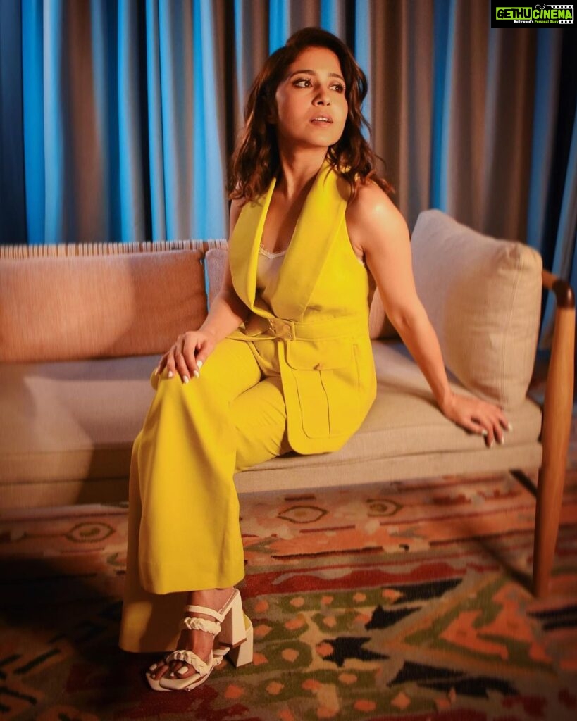 Shweta Tripathi Instagram - My caption: Living life in 🌻✨colours His caption: You know why a sunflower faces the sun? Even I don't, but seemed like a good caption 😂 Which is better? 📸: @nuclearpasta42 Wearing: @savlamba @blingsutra @londonrag_in Styled by @purplerhapsody MUA @nisha.karna Hair @foram_gotecha Style team: @monica_nim #BattataStyleFiles