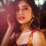 Shweta Tripathi Instagram - And my left profile 💁🏽‍♀️✨ Wearing @aisharaoofficial @studio.metallurgy 📸 @harshjanii Styled by @purplerhapsody HMU @hriyamarfatia