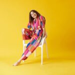 Shweta Tripathi Instagram - How to pose with a🪑101 💁🏽‍♀️✨ Concept and illustrations: @priyamittal23 @yam.india Image courtesy: @_boragraphy Hair and Makeup : @nottthatbasic