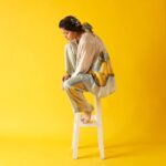Shweta Tripathi Instagram - How to pose with a stool 101 💁🏽‍♀️✨ Concept and illustrations: @priyamittal23 @yam.india Image courtesy: @_boragraphy Hair and Makeup : @nottthatbasic