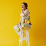 Shweta Tripathi Instagram - How to pose with a stool 101 💁🏽‍♀️✨ Concept and illustrations: @priyamittal23 @yam.india Image courtesy: @_boragraphy Hair and Makeup : @nottthatbasic