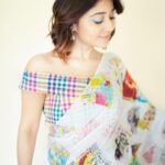 Shweta Tripathi Instagram - May your weekend be as 🎨 as my saree!✨ 📸 @palashsverma Wearing: @shubhadesign @larrarh_ Styled by @purplerhapsody Beauty @krisann.figueiredo.mua Mane @makeupbyvirja Style team: @monica_nim #Promotions #SustainableSundari #KanjoosMakhichoos