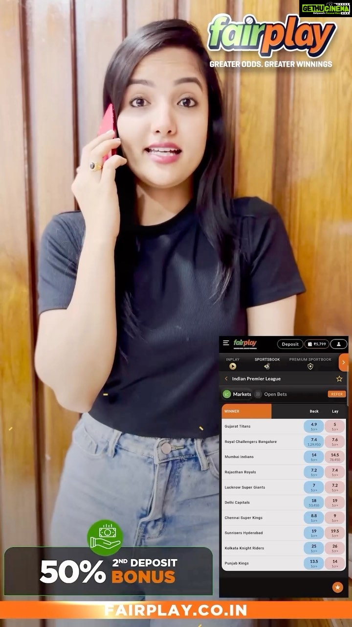 Siri Hanumanth Instagram - #ad Use Affiliate Code SIRI300 to get a 300% first and 50% second deposit bonus. Stand the best chance to make huge profits this IPL season with Fairplay, Indiaโs premier sports betting exchange! Enjoy free live streaming (before TV), Bet smart and experience the ultimate IPL betting thrill only with Fairplay! ๐ Play cricket, football, tennis and 30+ premium sports! ๐ธ 300% first and 50% second deposit BONUS! ๐ฐ5% Lossback Bonus on Every IPL Match! ๐ง Instant withdrawals, anytime anywhere! Register today, win everyday ๐ #IPL2023withFairPlay #IPL2023 #IPL #Cricket #T20 #T20cricket #FairPlay #Cricketbetting #Betting #Cricketlovers #Betandwin #IPL2023Live #IPL2023Season #IPL2023Matches #CricketBettingTips #CricketBetWinRepeat #BetOnCricket #Bettingtips #cricketlivebetting #cricketbettingonline #onlinecricketbetting . . @fairplay_india