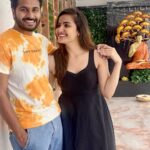 Siri Hanumanth Instagram - Owner of my heart😌😉 . . @imshrihan ❤️ . . Thank u @firoz_design_studio anna for the beautiful outfit🥰 . . @hiwagaindia