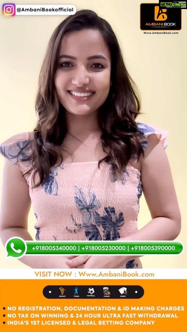 Siri Hanumanth Instagram - @ambanibookofficial India’s 1st Legal & Licensed Gaming Company ♐ Cricket, Football, Tennis & Over 150 + Type Live Casino Like Teenpatti, Roulette, Andarbahar, Bakra, Poker Etc ♐ No Registration & Documentation Required For Account Opening & Also No Tax On Winning ♐ Open Your Account From Just Rs 100 & Also 24 Hour Rapid Fast Withdrawal Available Any Time Any Where ♐ Login To Www.AmbaniBook.com Or Msg On Below Whatsapp Number To Open Your Account Whatsapp - : 8005230000 8005340000 8005390000 @ambanibookofficial Naam Mein He Guarantee Hai 22 Years Of Legacy Since 2000 !! #Paidcollaboration