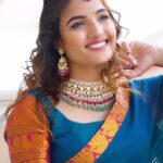 Siri Hanumanth Instagram - Spread love❤️ . . Wearing: @pari.designers_ Jewellery: @emmadi_silver_jewellery 🎥 @venkat_tammana