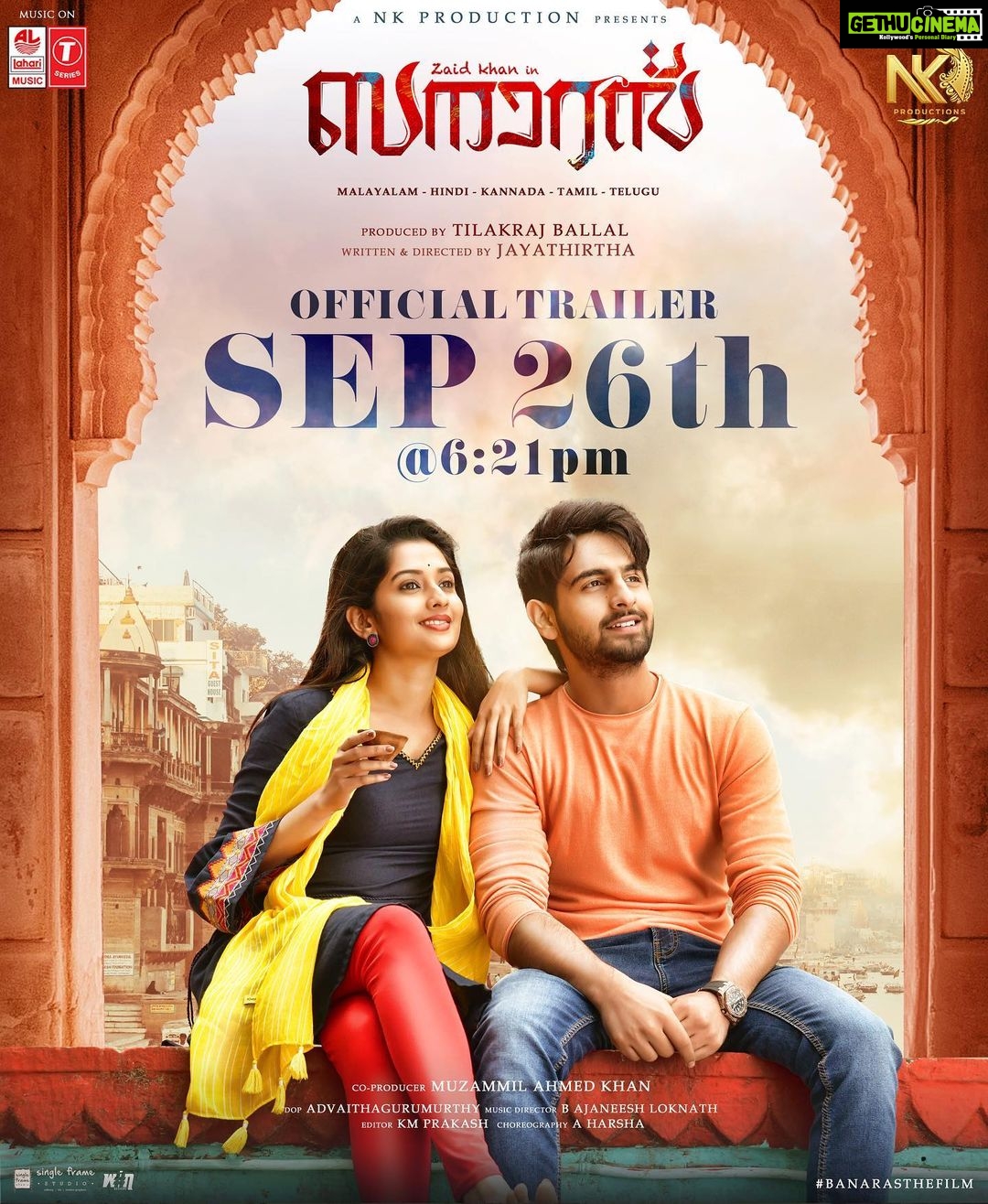 Sonal Monteiro Instagram - Finally the trailer will be out on 26th of September at 6:21pm … Can’t wait for you to watch the trailer .. keep supporting ♥️♥️ @urszaidkhan @jayannajayathirtha @advaithaambara @explorerrajveerverma @tilakrajballal . #sonalmonteiro #banaras #zaidkhan #varanasi #kashi #bangalore #sandalwood #tollywood #bollywood #kollywood #tamil #telugusongs #kannada #malayalam #mangalore #hindi #panindianmovies #panindia #banarasthefilm