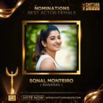 Sonal Monteiro Instagram - Actress @sonal_monteiro_official has been nominated for #ChittaraStarAwards2023 under the category Best Actor - Female for the movie #banaras . . . Kindly spare a minute and shower some love by voting!! (Link in Bio) . . https://awards.chittaranews.com/poll/780/